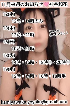 神谷和花の写メ日記｜ハールブルク 吉原高級店ソープ